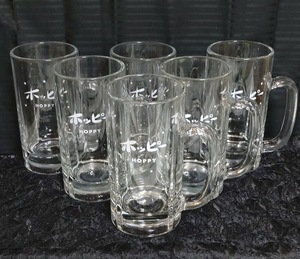  ho pi- jug 500ml for business use [6 piece set ] ho pi- viva reji beer mug secondhand goods ①