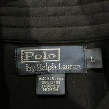 POLO by Ralph Lauren ジップアップジャケット スウェットブルゾン 刺繍ロゴ デカロゴ 上質 ポロバイラルフローレン【送料一律/同梱可能】B_画像9