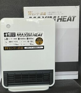 人感/室温センサー付 大風量セラミックヒーター マキシムヒート CH-T2060WH （ホワイト）