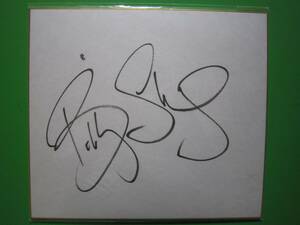  hobby * Ran Jeury - grappling house autograph square fancy cardboard 