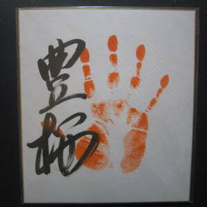 大相撲 豊桜 幕内 手形 サイン 66の画像1