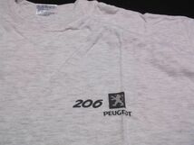 送料230円■　Tシャツ　プジョー　206　 純正　Tee shirt　peugeot genuine 106 306 308 406//　記念品　ノベルティ_画像3