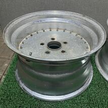 メーカー不明ホイール 15インチ 15×8J OFF;−10 PCD;120-5H ハブ径;約70mm 傷、曲がり、錆びあり 2本_画像2