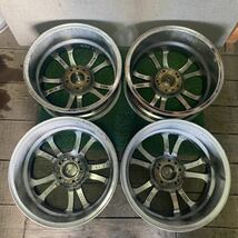 EHKマルチホイール 17×7JJ OFF;+38 PCD;114.3-5H 114.3-4H ハブ径;約72mm 傷あり 剥がれあり サビあり 4本_画像10