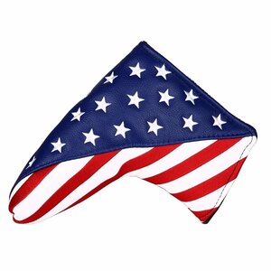 パターカバー ヘッドカバー スコッティーキャメロン オデッセイに適合 ピンタイプ用 米国旗柄