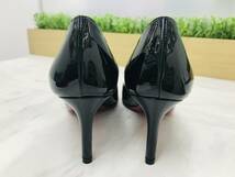 G3195 Christian Louboutin クリスチャンルブタン 3080363 パンプス ハイヒール ブラック サイズ 34.5_画像10