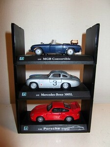 HONGWELL 1/43 Mercedes-Benz 300SL MGB Convertible Porsche 911 GT2 ミニカー ホンウエル