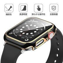 新品 アップルウォッチカバー 38mm レッド ＆ ゴールド Apple Watch 取り付け簡単 超軽量型 全面保護 画面保護 耐衝撃 Series3 2 1_画像3