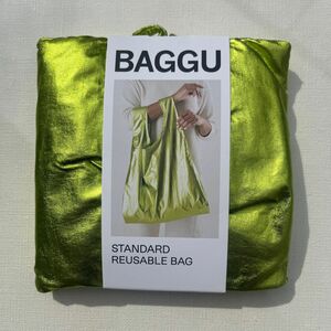 BAGGU バグゥ スタンダード メタリックライムグリーン