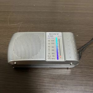 SONY ソニー AM/FM 2バンド ポケットラジオ コンパクトラジオ ICF-9 通電確認済み　149