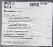 [CD/Testament]R.シュトラウス:交響詩「ドン・キホーテ」他/P.フルニエ(vc)&C.クラウス&ウィーン・フィルハーモニー管弦楽団_画像2