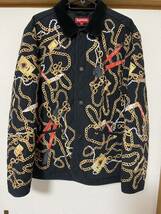 SUPREME シュプリーム 20AW Chains Quilted Jacket チェーン キルティングジャケット ブラック Size L【中古】 _画像1