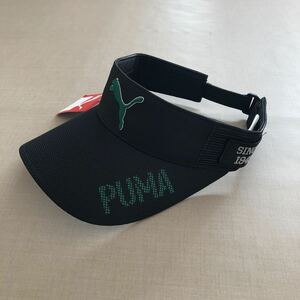 サンプル品 PUMA ゴルフ サンバイザー ◆ 54〜57㎝ ◆ 025005 ブラック プーマ