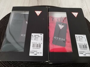 匿名配送無料】新品 GUESS ゲス　ボクサーパンツ　2枚　レッド　ダークグリーン　XL(LL)