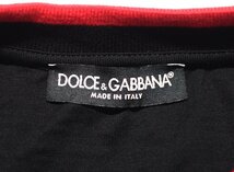 美品 DOLCE & GABBANA ドルガバ グラフィティ ロゴペイント柄 Tシャツ G8JT0T HH7EX ブラック×グレー×レッド メンズ 50 カットソー_画像2