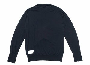 美品 FRAGMENT DESIGN JOHN SMEDLEY フラグメントデザイン ジョンスメドレー FRGMT JS LH-S ニット ダークネイビー メンズ L 藤原ヒ