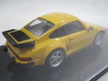 【気軽に楽しむ大人のインテリア】PARAGON PORSCHE Ruf BTR フラットノーズ仕様 左ハンドル/YELLOW-1/64 ☆未使用、未展示品☆即決有★彡_画像6