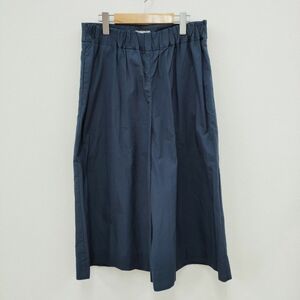 MARGARET HOWELL 23SS 578-3144001 WASHED COTTON POPLIN サイズ2 ワイド パンツ ネイビー マーガレットハウエル 3-0923M 224444