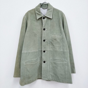 YOKE SHEEP SUEDE COVERALL JACKET YK23SS0455B 定価101200円 ジャケット 23SS ライトグリーン ヨーク 3-0905T F93557