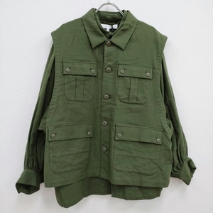 F/CE. 新品 LAYERED OG COTTON SHIRT レイヤードシャツ 定価39600円 長袖シャツ 22AW カーキ エフシーイー 3-1005T F91748