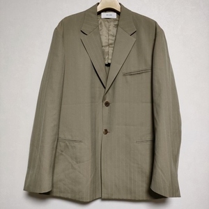 WELLDER Boxy Tailored Jacket 定価56000円 ストライプ テーラードジャケット グリーン ウェルダー 3-1008M F93908