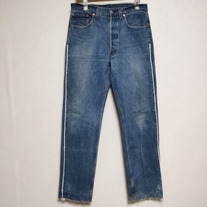 mill 新品 PAINTED DENIM PANTS 501 LEVISリメイク 定価28600円 ジーンズ L デニムパンツ インディゴ ミル 3-1008G F93685