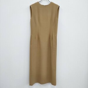 3-1029T♪AURALEE 新品 TENSE WOOL DOBULE CLOTH DRESS0 定価59400円 A22AD01WP サイズ0 ワンピース ベージュ オーラリー 226709