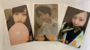 SKE48 17th single MUSIC CARD使用済み3枚セット ｜　山下ゆかり・磯原杏華・古畑奈和