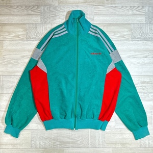 adidas/アディダス/70s/フランス製/VENTEX社製/配色切り替えトラックジャケット/モールスキン調生地/ジャージ/ビンテージ/万国旗