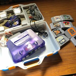 NINTENDO64 本体　コントローラー　ソフト 8本　64GBパック　任天堂 電車でGO ポケモンスナップ　ボンバーマン　ゼルダ　マリオパーティ