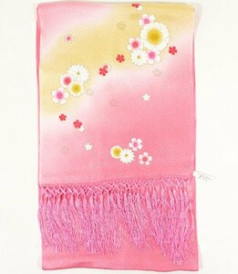 [京の舞姿]七五三 正絹金彩しごきsksb02 ピンク