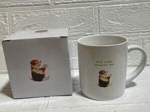 TULLY'S 新品☆タリーズコーヒーマグ　2018マグカップ　ドッグ柄　犬柄　コーヒーカップ
