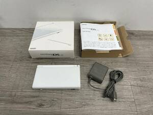 ☆ DSLite ☆ ニンテンドーDS Lite クリスタルホワイト 動作品 状態良好 本体 アダプター 箱 説明書 付属 Nintendo DS GBA 任天堂 9652