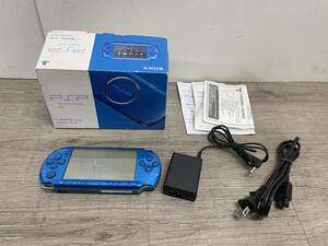 ☆ PSP ☆ プレイステーションポータブル　PSP-3000 バイブラントブルー 動作品 状態良好 本体 アダプター バッテリー 箱 付属 4651