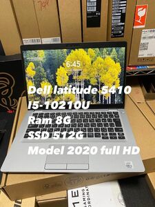 DELL LATITUDE 5410 I5 10th 14inch fullHD