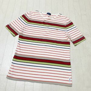 3680☆ BURBERRY BLUE LABEL バーバリー ブルーレーベル トップス 半袖Tシャツ クルーネック メンズ L ボーダー