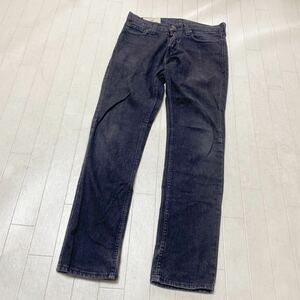 3682☆ HOLLISTER ホリスター ボトムス パンツ ブラックデニム 5ポケットパンツ カジュアル メンズ 30 ブラック