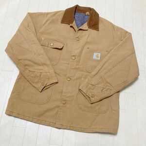 3688☆ carhartt カーハート 100周年アイテム 80's ビンテージ ダック生地 ブランケットライナー メンズ ベージュ