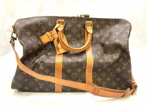 ●Louis Vuitton ルイヴィトン キーポル45 バンドリエール 2WAY ボストン バッグ 旅行鞄 M41418 モノグラム●