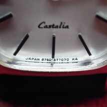 A35【動作品】CITIZEN Castalia WGP 6750 手巻き レディース腕時計 ビンテージ シチズン カスタリア アナログ ウォッチ シルバー×白文字盤_画像3