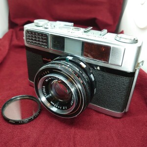 A98【シャッターOK】MINOLTA AL レンズ固定式フィルムカメラ ミノルタ レンジファインダー LENS ROKKOR F:2.0 45mm 昭和レトロ