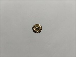 ★【菊紋金具】5分 直径15ｍｍ　12枚　神輿、神殿、山車、だんぢり、神棚真鍮金具　（代引き不可）