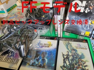 PS2 プレステ2 薄型 FFモデル 新品ピックアップレンズ交換済 円周キズ対策 コントローラー電源コード等付 FFソフト 首都高他 即決特典有