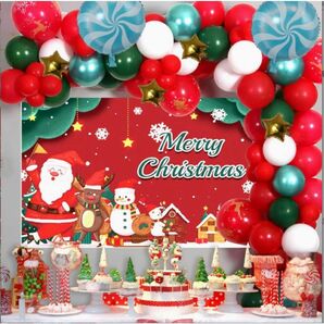 クリスマス 飾り付け バルーンセット60セット Christmas party クリスマス用ガーランド 風船 写真撮影プロップ 