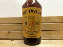 オールド テイラー 6年 特級 ケンタッキー バーボン ウイスキー OLD TAYLOR 750ml 40% Kentucky Bourbon whiskey_画像2