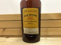 オールド テイラー 6年 特級 ケンタッキー バーボン ウイスキー OLD TAYLOR 750ml 40% Kentucky Bourbon whiskey_画像5