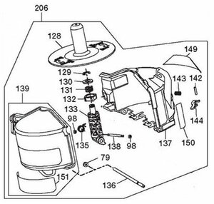 MAX マックス 高圧コイルネイラ スーパーネイラ HN-50N4(D)-R 用 マガジン ASSY (アフター)No.206 (HN81563) 部品 修理 パーツ 釘打機