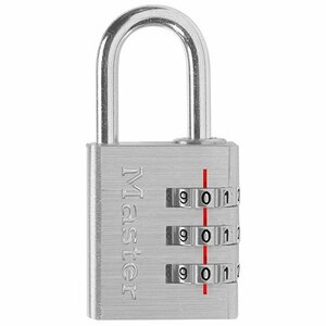 マスターロック MasterLock ナンバー 可変式 南京錠 630JADSLV かぎ カギ 鍵 キー ポスト くつ箱 ロッカー 道具箱 バッグ 屋内 施錠 下駄箱