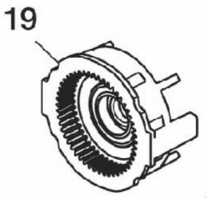 MAX マックス 充電式 18V インパクトドライバ PJ-ID153用 インナーギヤユニット (151) No.19 (PJ70771) インパクト 部品 パーツ 修理