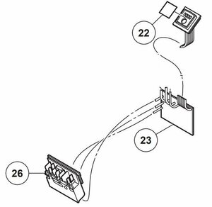 HiKOKI ハイコーキ 36V コードレス 植木 バリカン CH3656DA 用 コントローラ組（２２，２６含む）373108 部品 パーツ 修理 園芸 造園